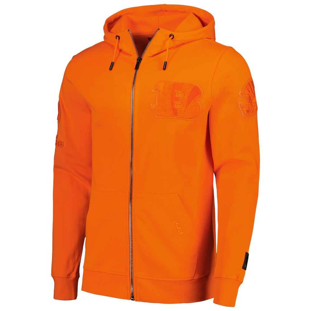 Cincinnati Bengals Pro Standard Triple Tonal Full-Zip Hoodie - Orange for sale