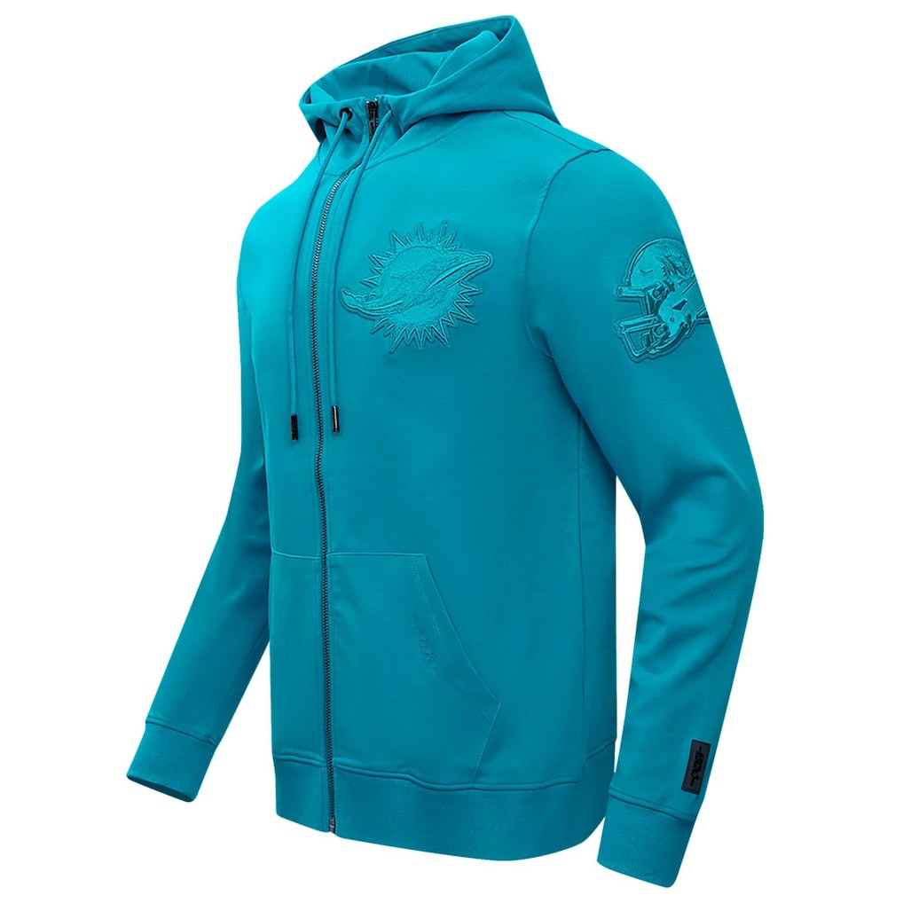 Miami Dolphins Pro Standard Triple Tonal Full-Zip Hoodie - Aqua discount