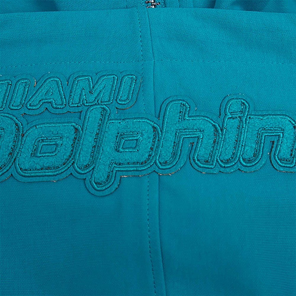 Miami Dolphins Pro Standard Triple Tonal Full-Zip Hoodie - Aqua discount