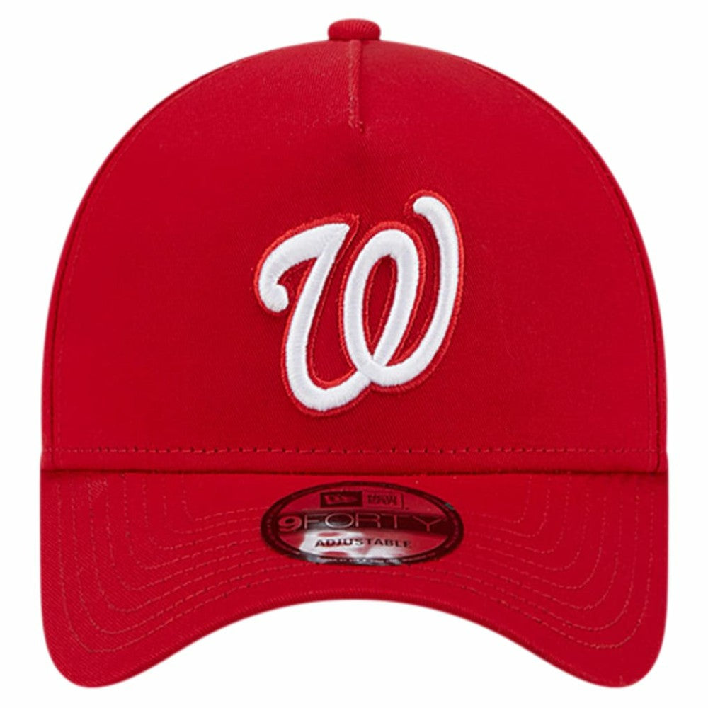 Washington Nationals Team Color A-Frame 9FORTY Adjustable Hat Red