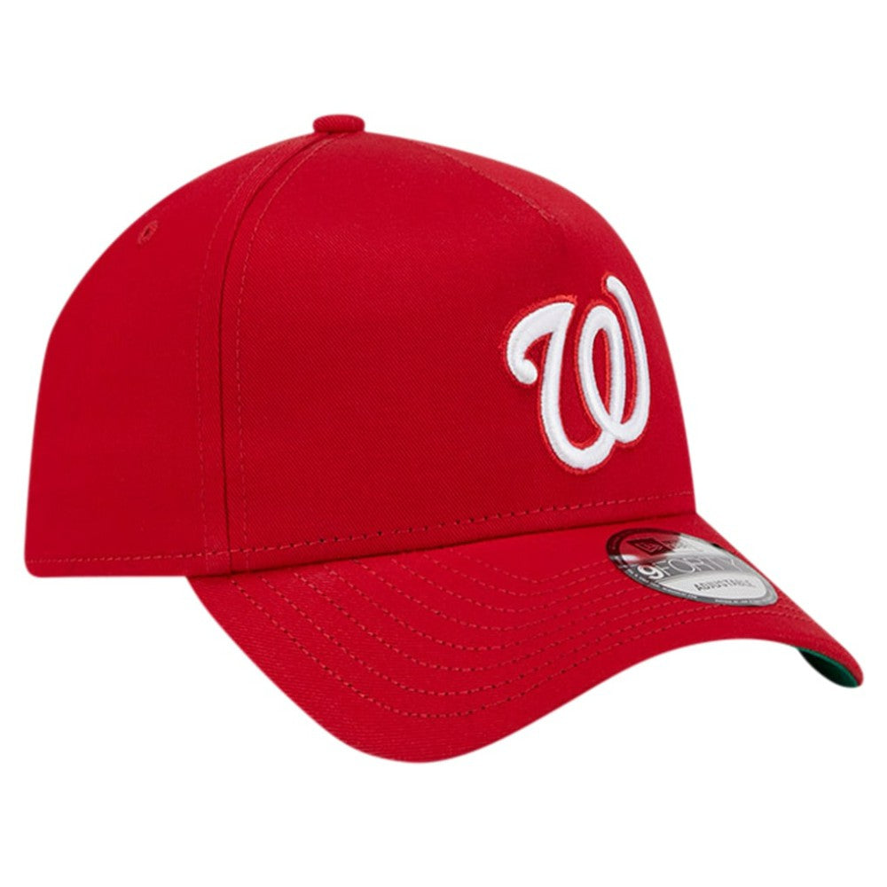 Washington Nationals Team Color A-Frame 9FORTY Adjustable Hat Red