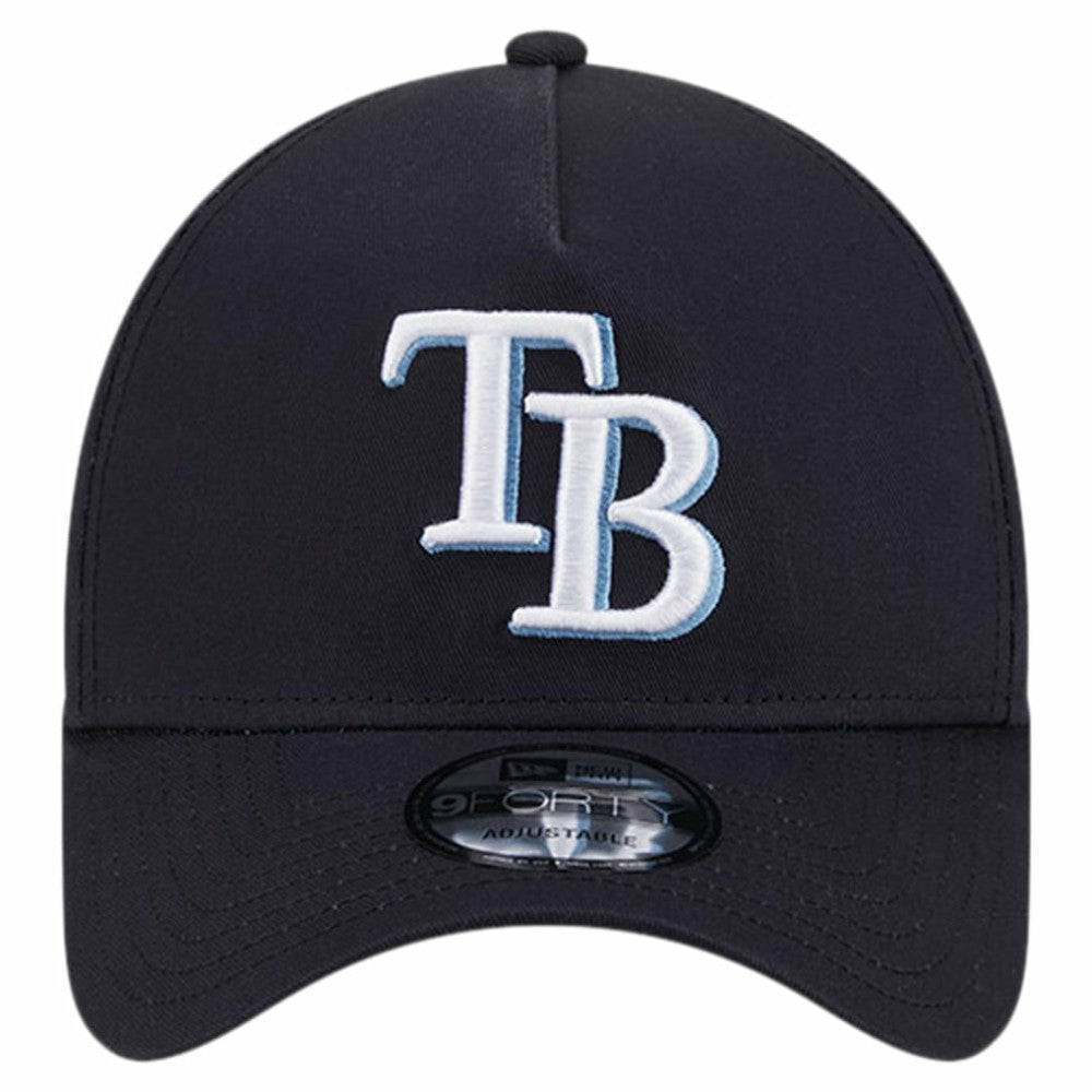 Tampa Bay Rays Team Color A-Frame 9FORTY Adjustable Hat Navy