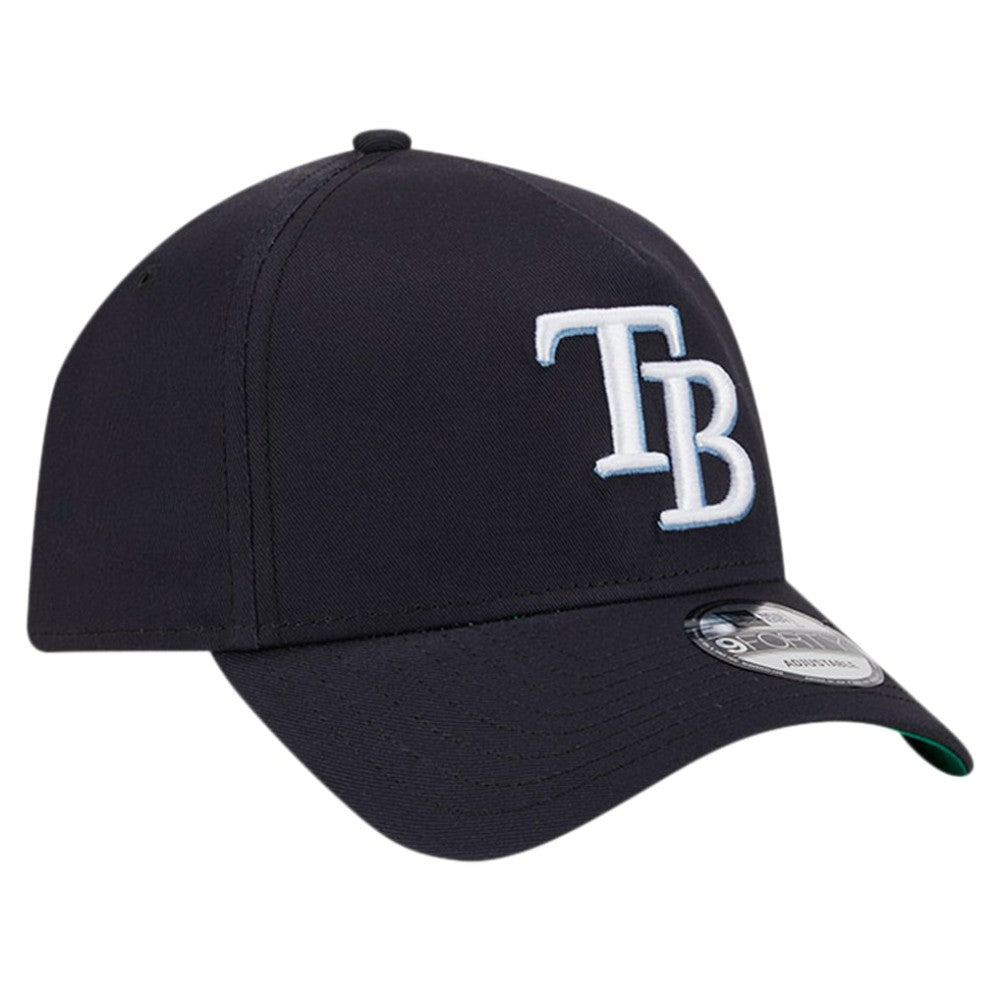 Tampa Bay Rays Team Color A-Frame 9FORTY Adjustable Hat Navy