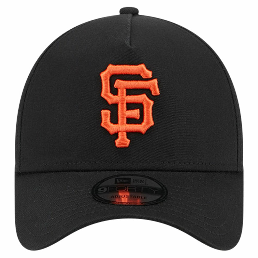 San Francisco Giants Team Color A-Frame 9FORTY Adjustable Hat Black