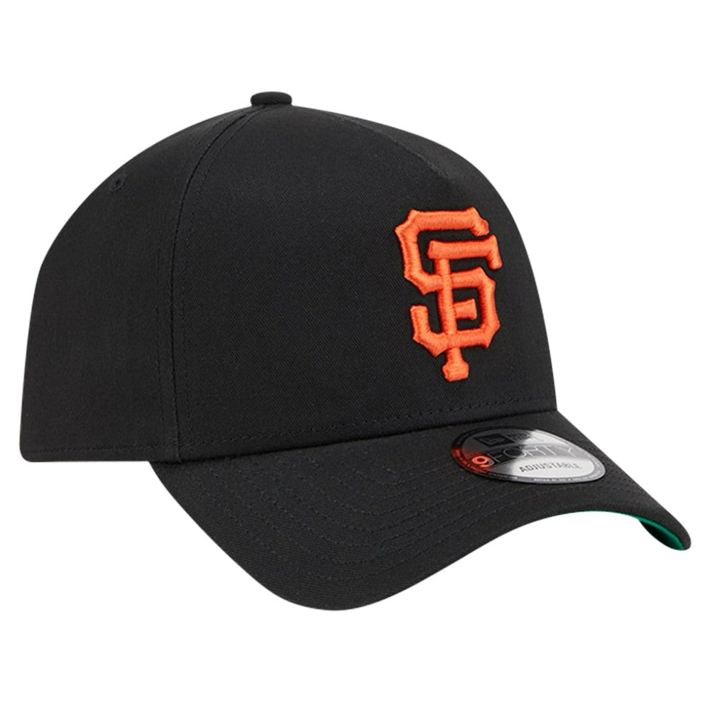 San Francisco Giants Team Color A-Frame 9FORTY Adjustable Hat Black
