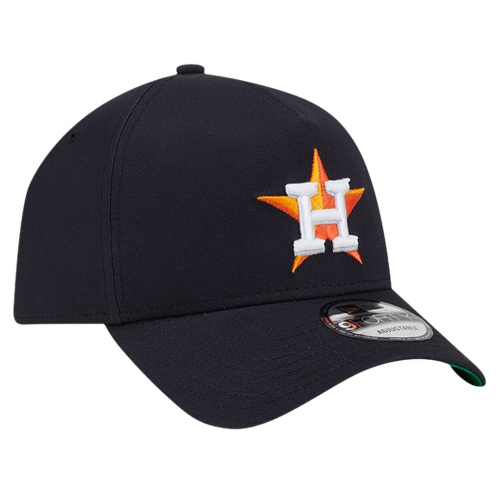 Houston Astros Team Color A-Frame 9FORTY Adjustable Hat Navy