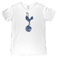Tottenham Hotspur 1863FC Mono Crest Slub T-Shirt - White for sale