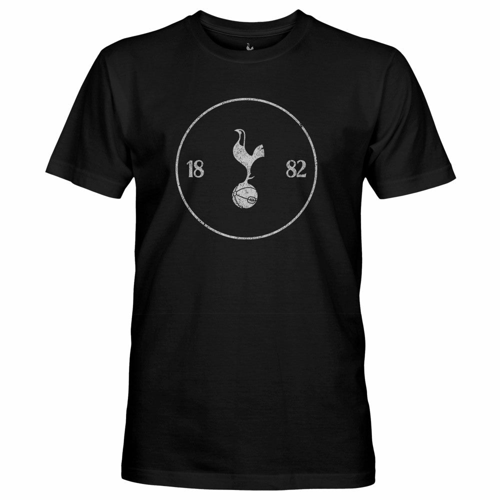 Tottenham Hotspur 1863FC Mono Crest Slub T-Shirt - Black on sale