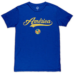 Club America 1863FC Script Slub T-Shirt - Royal shop