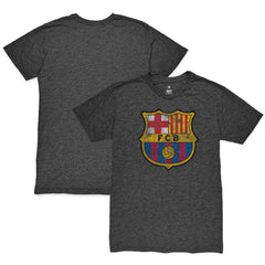 Barcelona 1863FC Color Crest Twisted Tri-Blend Slub T-Shirt - Heather Black for sale