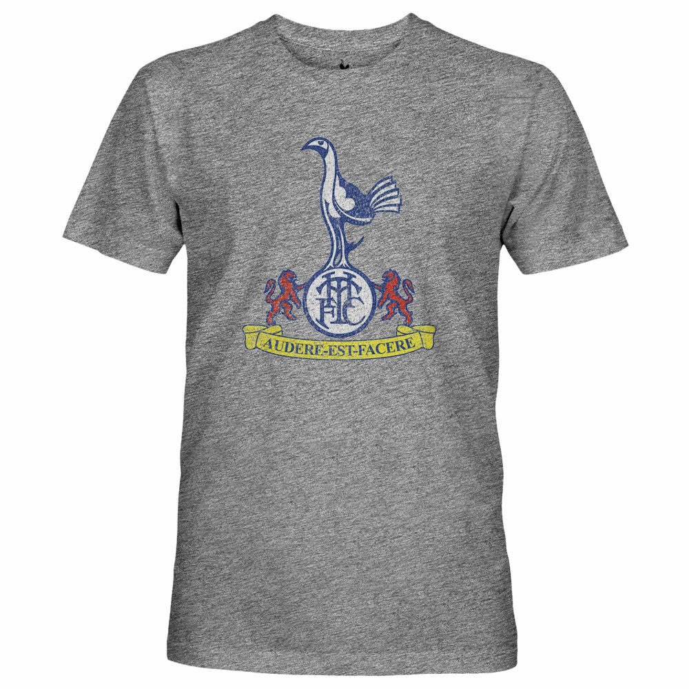 Tottenham Hotspur 1863FC Retro Crest Twisted Tri-Blend Slub T-Shirt - Heather Gray cheap
