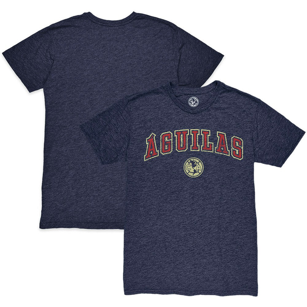 Club America 1863FC Wordmark Twisted Tri-Blend Slub T-Shirt - Heather Navy cheap