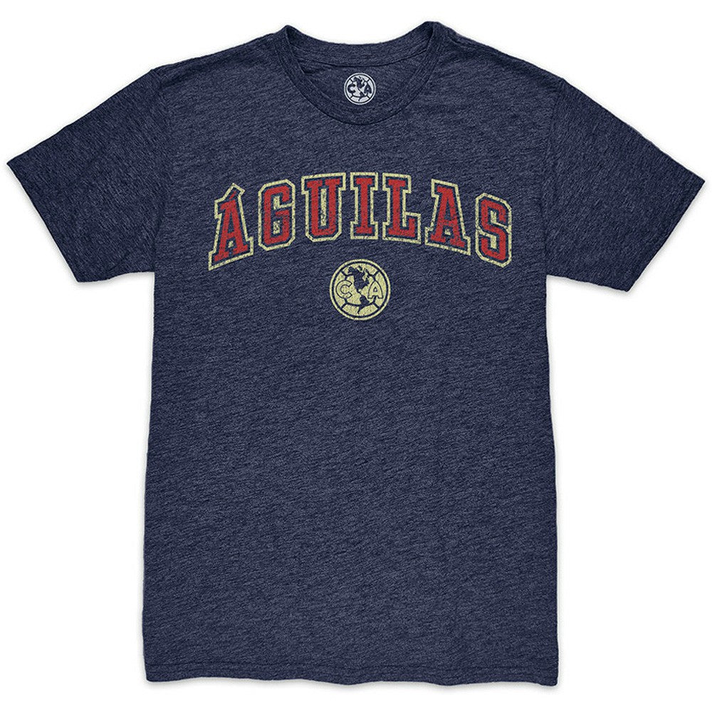 Club America 1863FC Wordmark Twisted Tri-Blend Slub T-Shirt - Heather Navy cheap