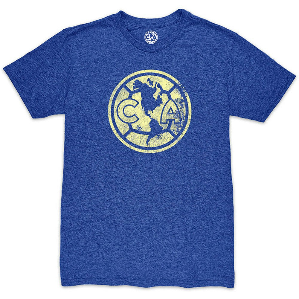 Club America 1863FC Mono Crest Twisted Tri-Blend Slub T-Shirt - Heather Royal outlet