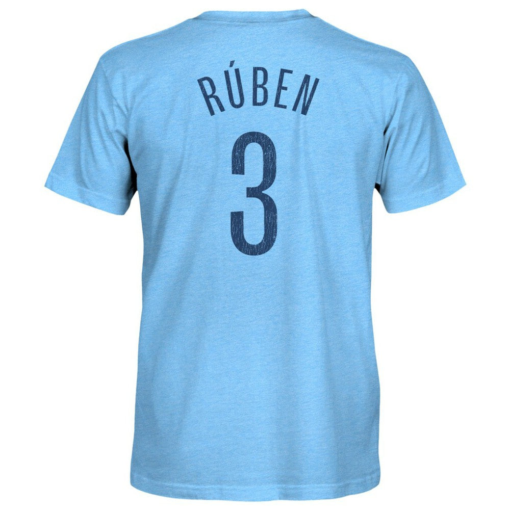 Rúben Dias Manchester City 1863FC Player Name & Number Twisted Tri-Blend Slub T-Shirt - Sky Blue cheap