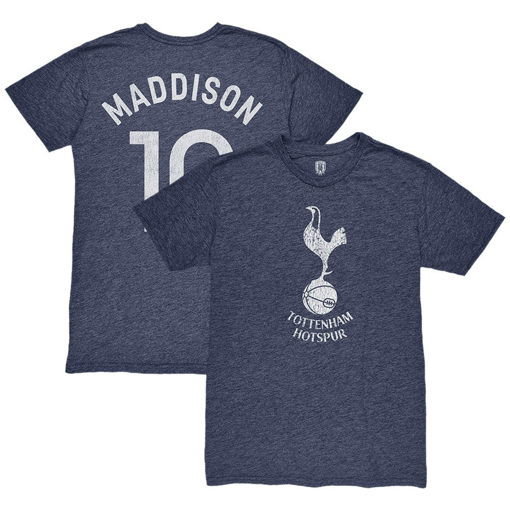 James Maddison Tottenham Hotspur 1863FC Player Name & Number Twisted Tri-Blend Slub T-Shirt - Heather Navy outlet