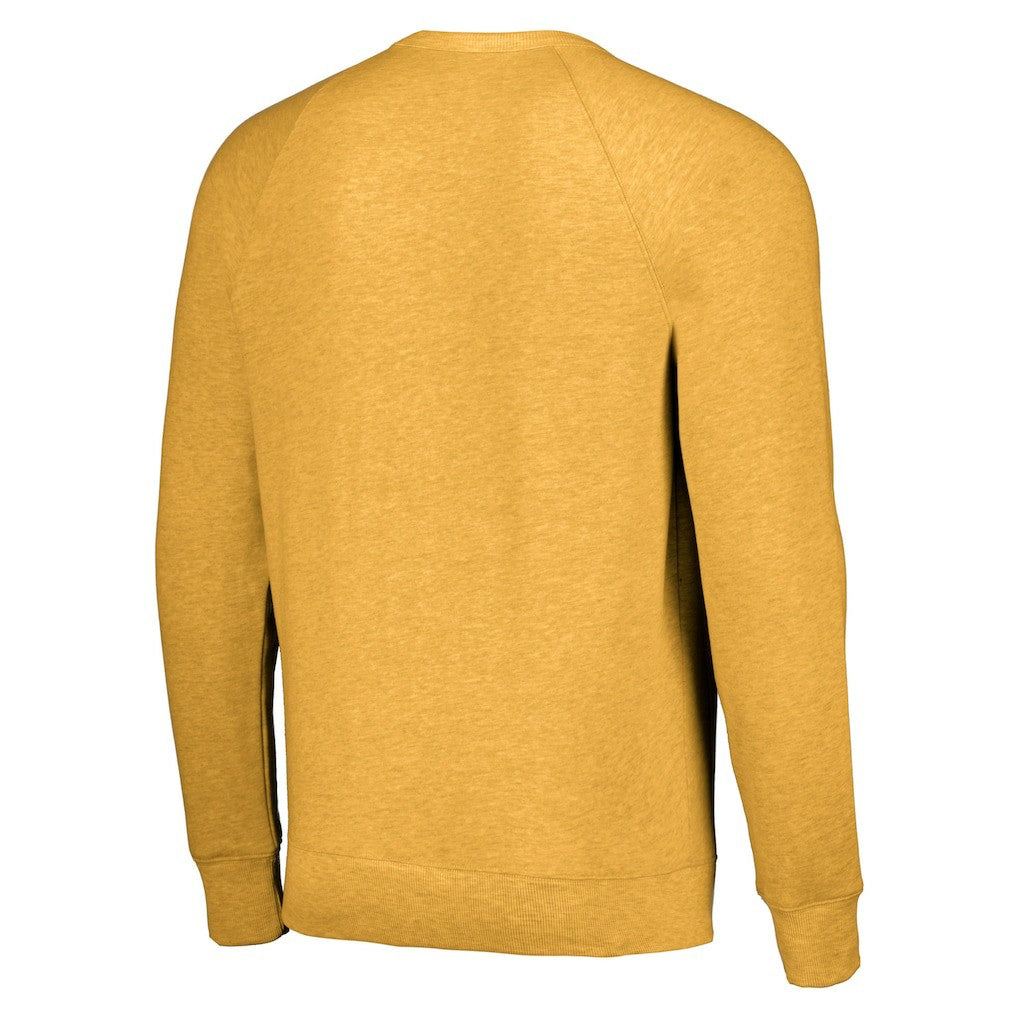 Golden State Warriors Homage Unisex Holiday Tri-Blend Raglan Pullover Sweatshirt sale - Gold discount