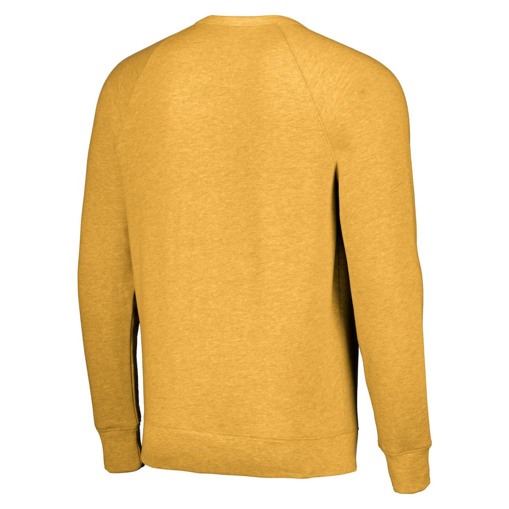 Golden State Warriors Homage Unisex Holiday Tri-Blend Raglan Pullover Sweatshirt sale - Gold discount