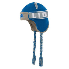 Detroit Lions Youth Wordmark Ears Trooper Knit Hat - Blue cheap