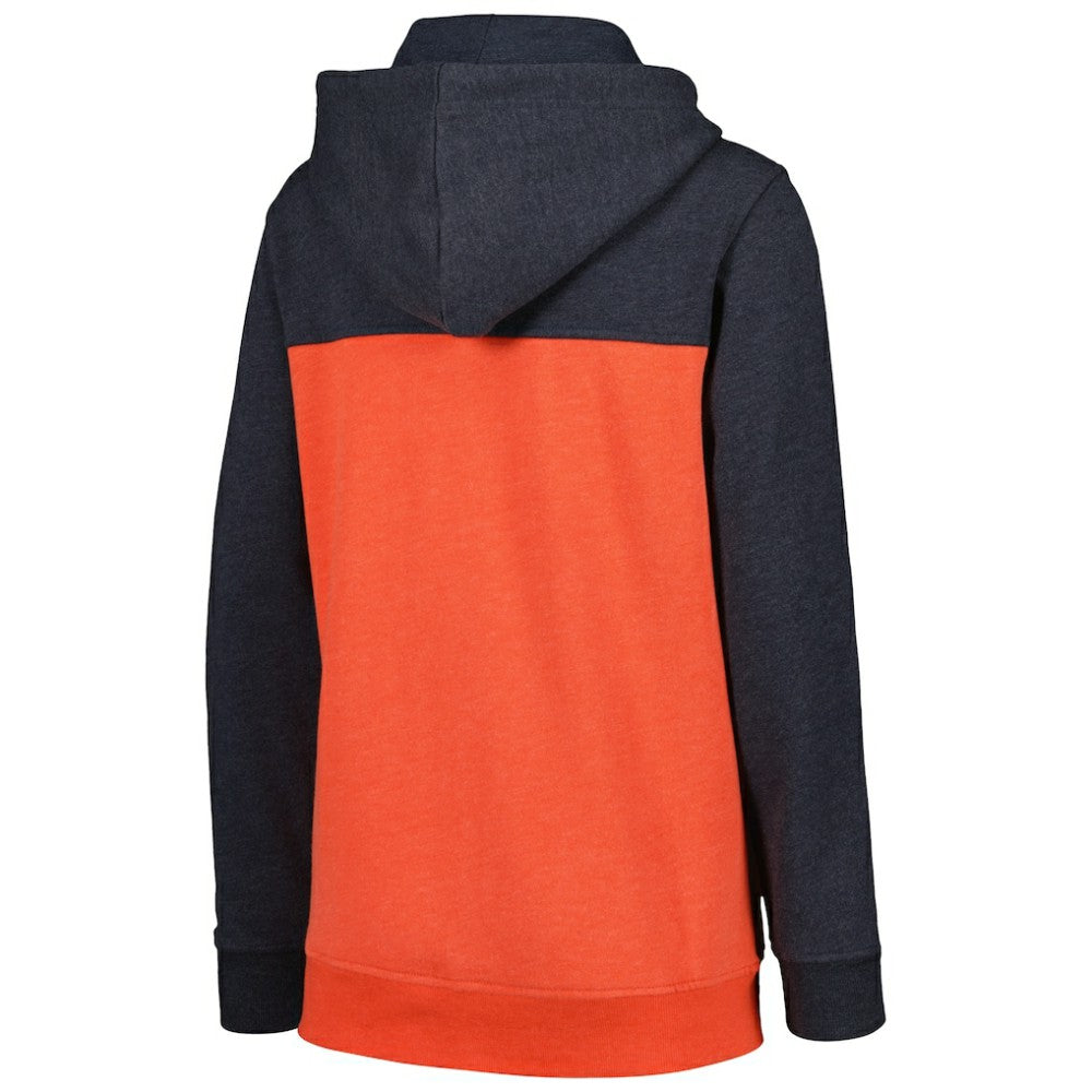 Houston Astros Women's Color Block Full-Zip Hoodie Jacket Navy