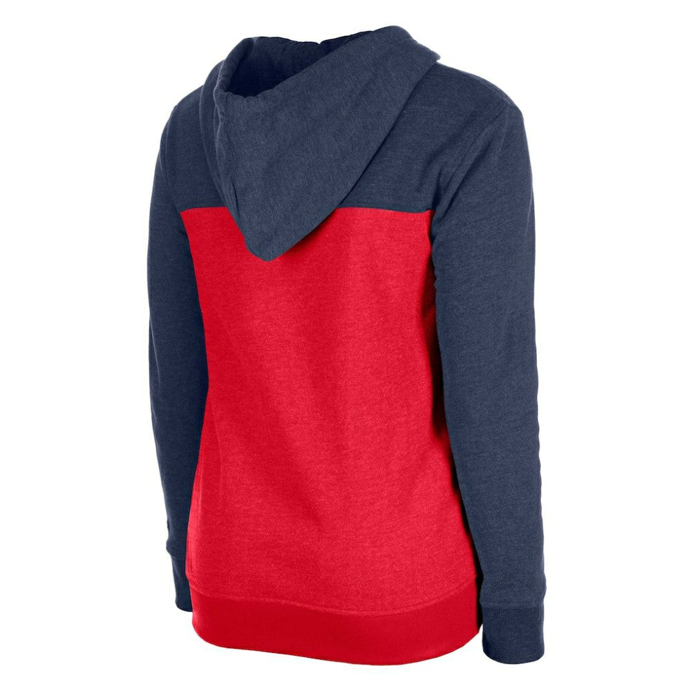 Minnesota Twins Women's Color Block Full-Zip Hoodie Jacket Navy