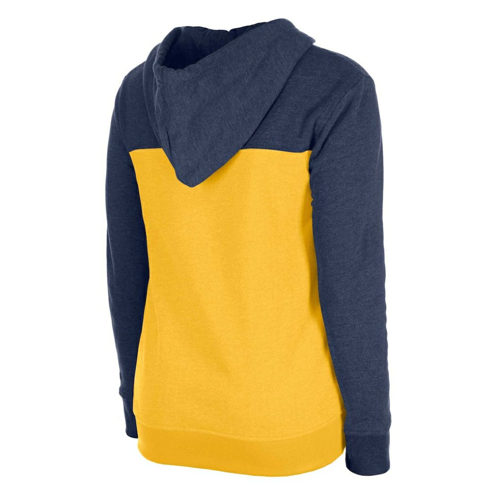 Milwaukee Brewers Women's Color Block Full-Zip Hoodie Jacket Navy