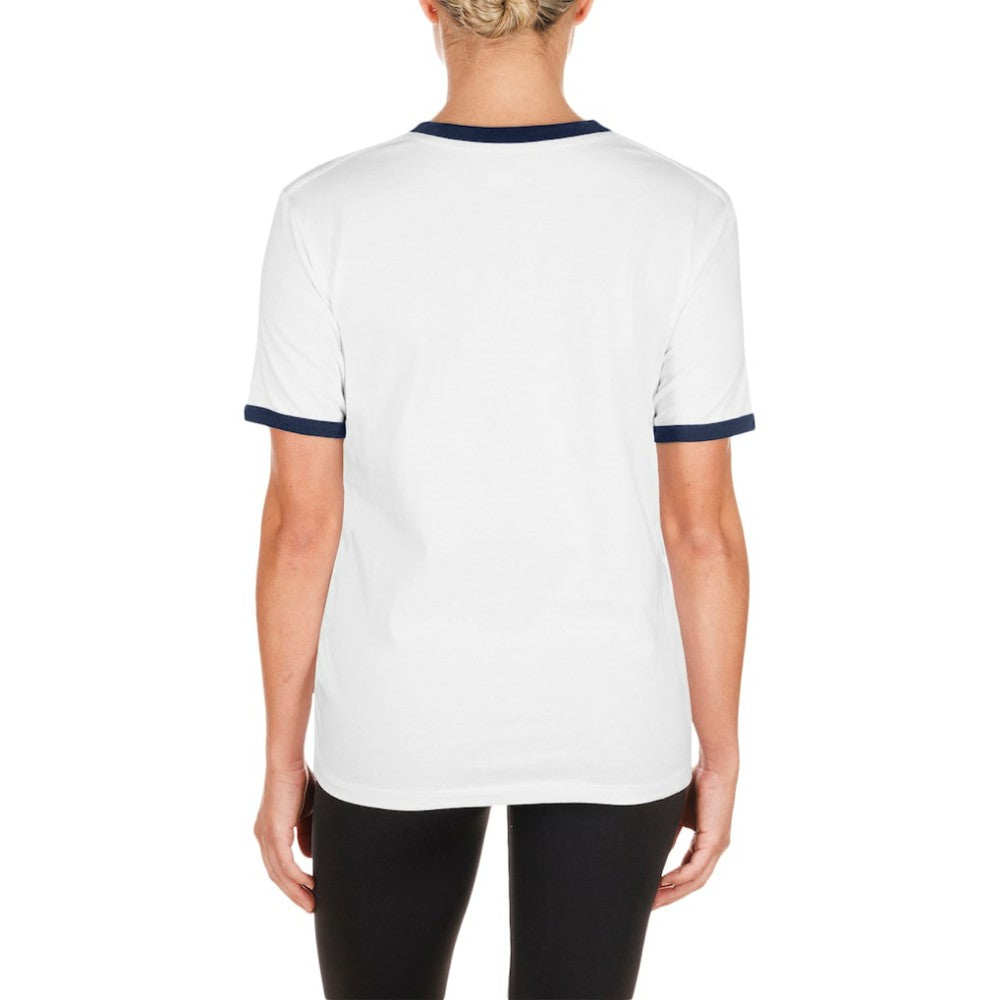 Atlanta Braves Women's Oversized Ringer T-Shirt White