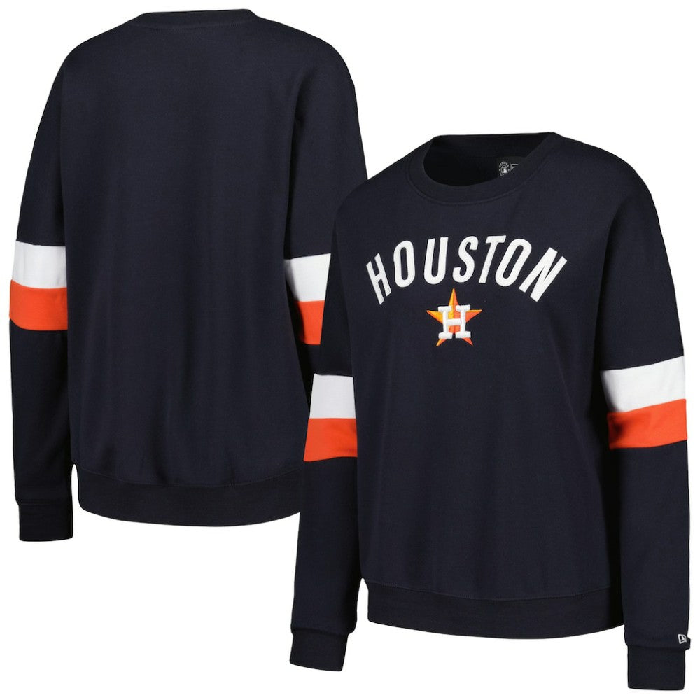Houston Astros Women's Game Day Crew Pullover Sweatshirt Navy