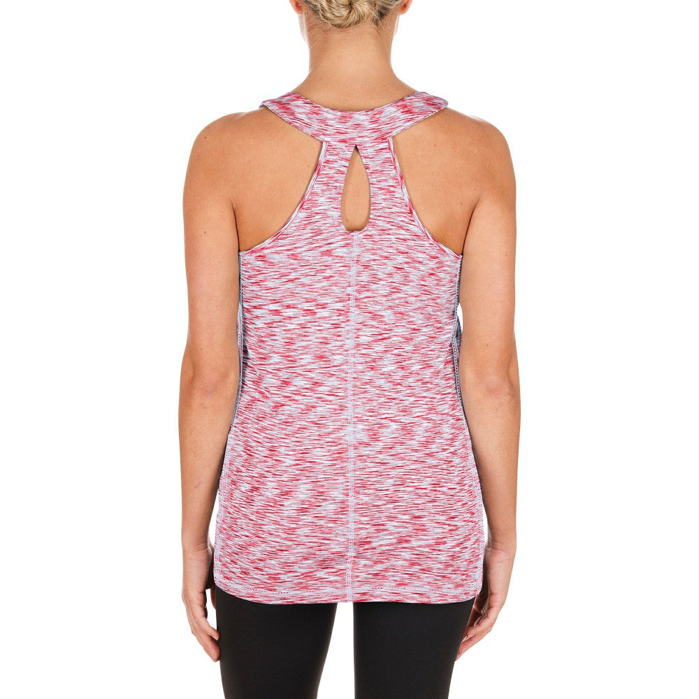 St. Louis Cardinals Women's Space Dye Keyhole Back Tank Top Red