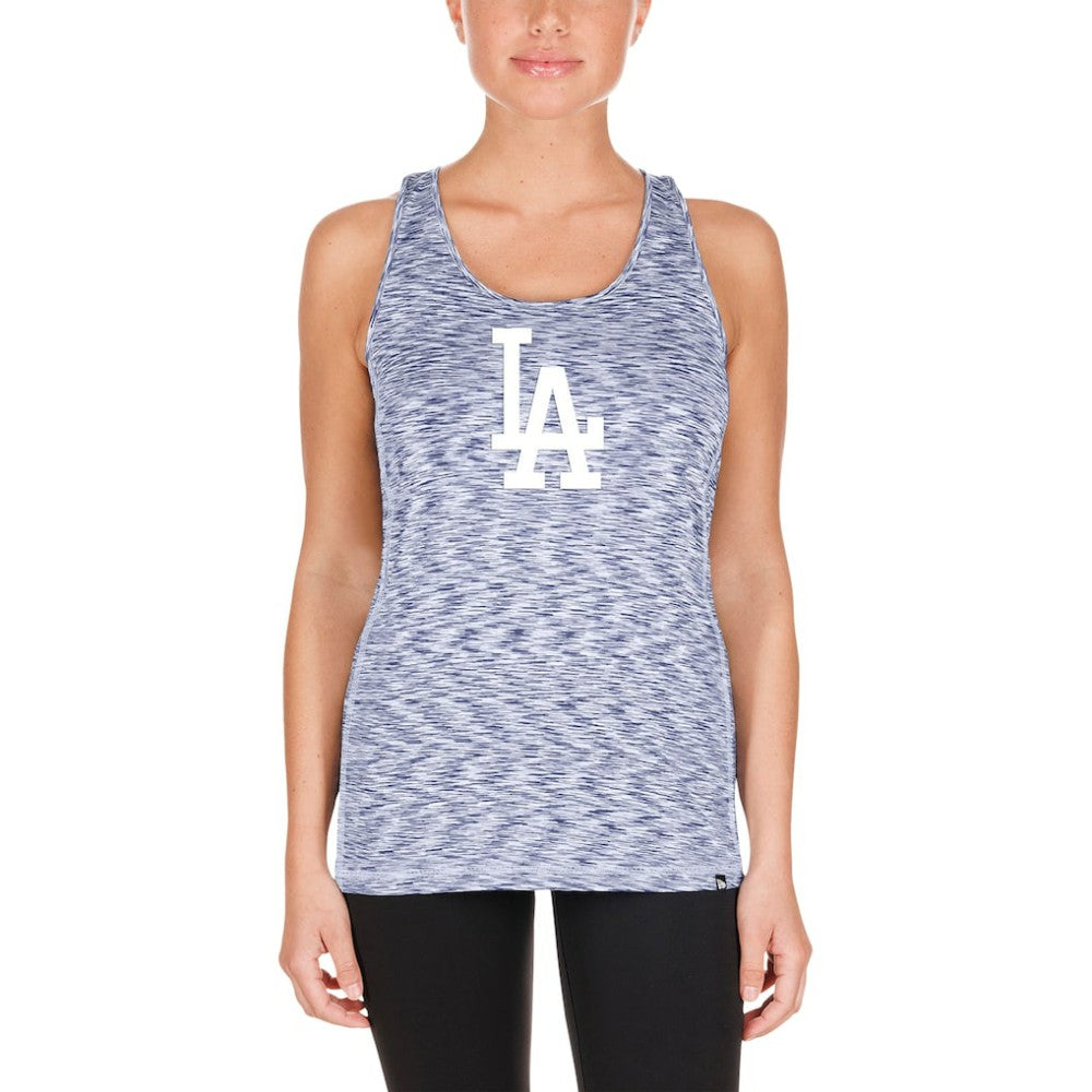 Los Angeles Dodgers Women's Space Dye Keyhole Back Tank Top Royal