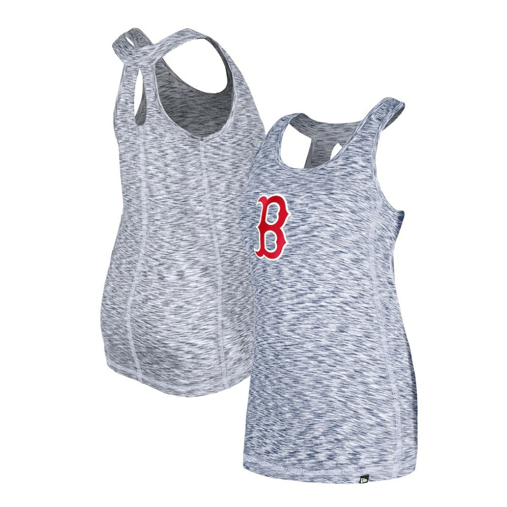 Boston Red Sox Women's Space Dye Keyhole Back Tank Top Navy