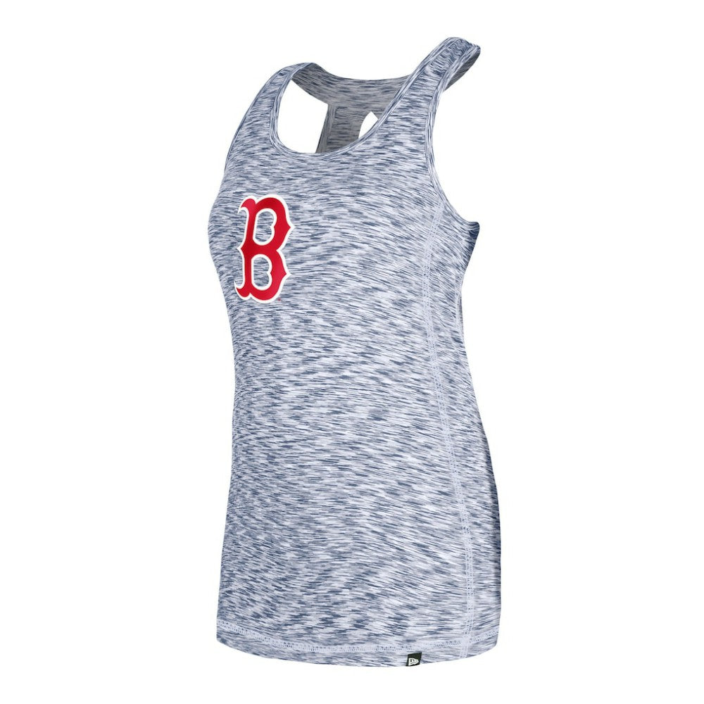 Boston Red Sox Women's Space Dye Keyhole Back Tank Top Navy