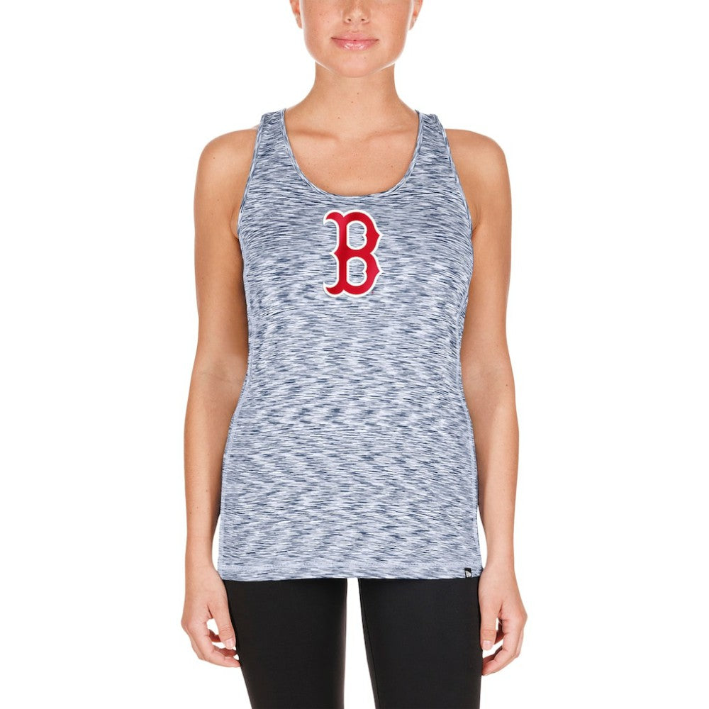 Boston Red Sox Women's Space Dye Keyhole Back Tank Top Navy