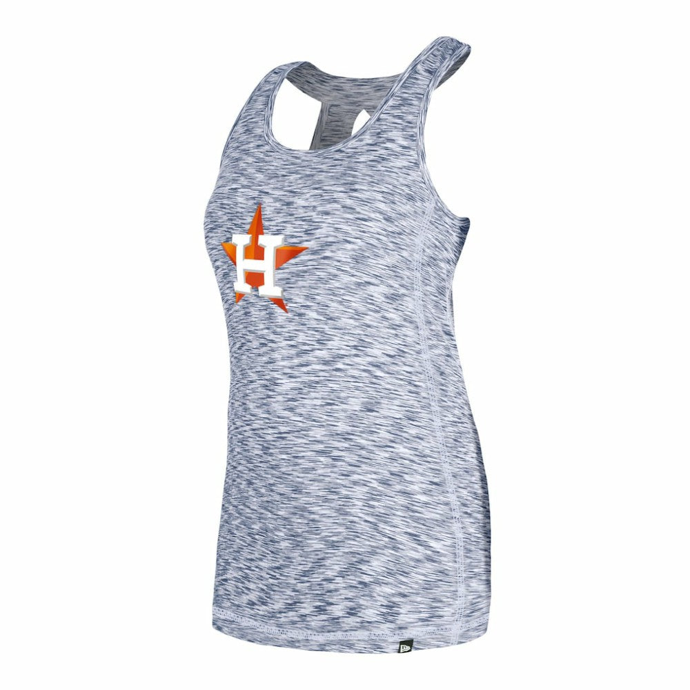 Houston Astros Women's Space Dye Keyhole Back Tank Top Navy