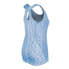 Chicago Cubs Women's Space Dye Keyhole Back Tank Top Royal