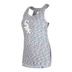 Chicago White Sox Women's Space Dye Keyhole Back Tank Top Black