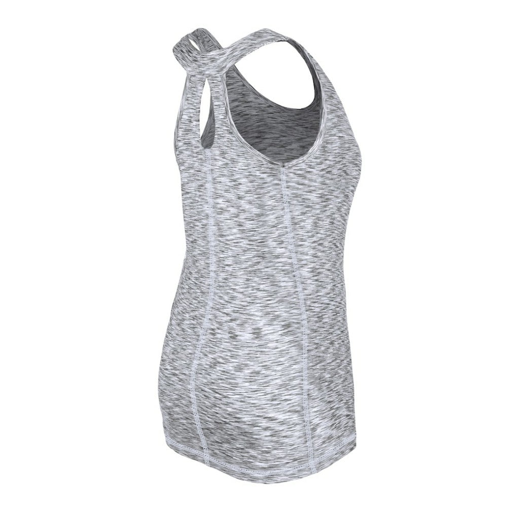 Chicago White Sox Women's Space Dye Keyhole Back Tank Top Black