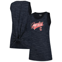 Cleveland Guardians Women's Space-Dye Active Tank Top Navy