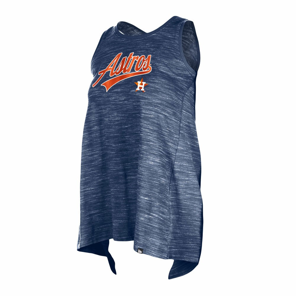 Houston Astros Women's Space-Dye Active Tank Top Navy
