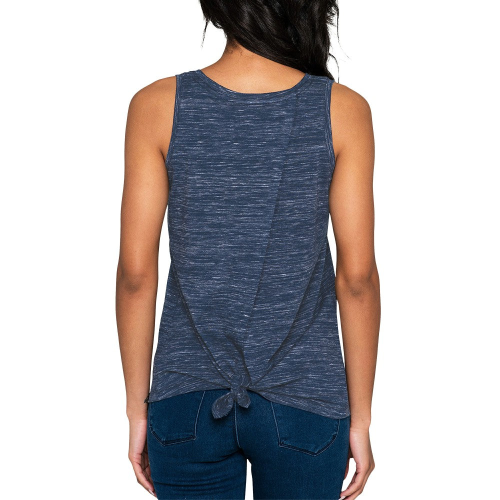 Houston Astros Women's Space-Dye Active Tank Top Navy
