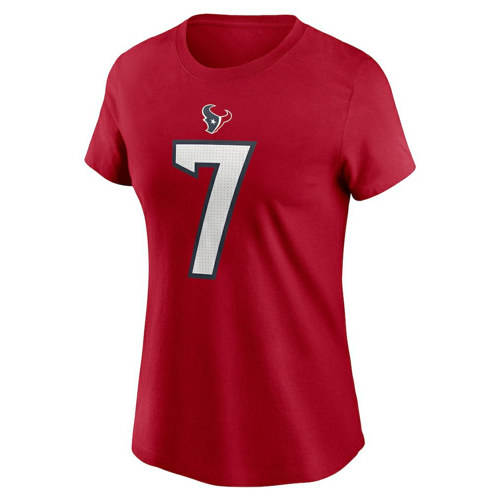 C.J. Stroud Houston Texans Women's Player Name & Number T-Shirt - Red cheap