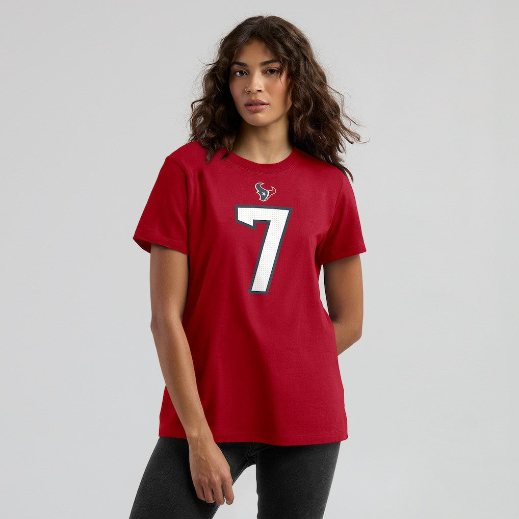 C.J. Stroud Houston Texans Women's Player Name & Number T-Shirt - Red cheap