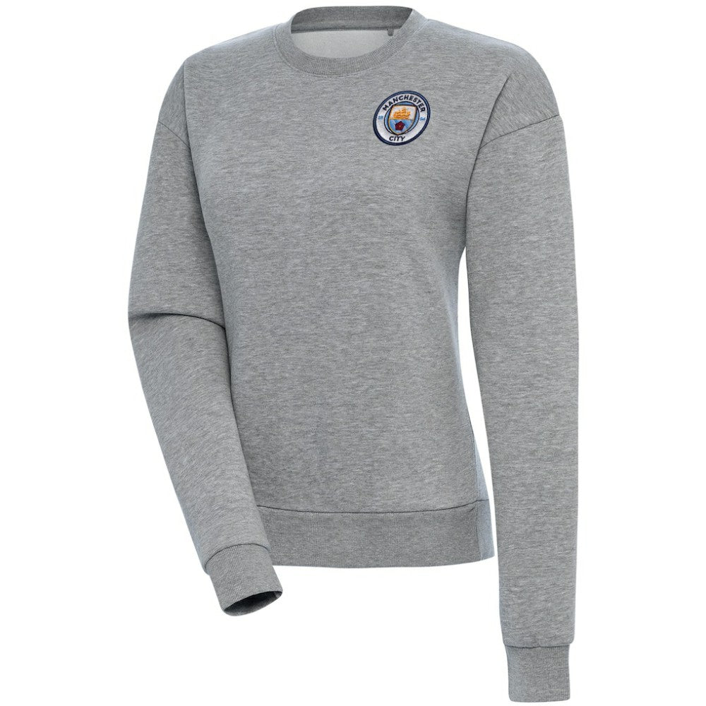 Manchester City Women's Takeover Crewneck Pullover Sweatshirt - Heather Gray outlet