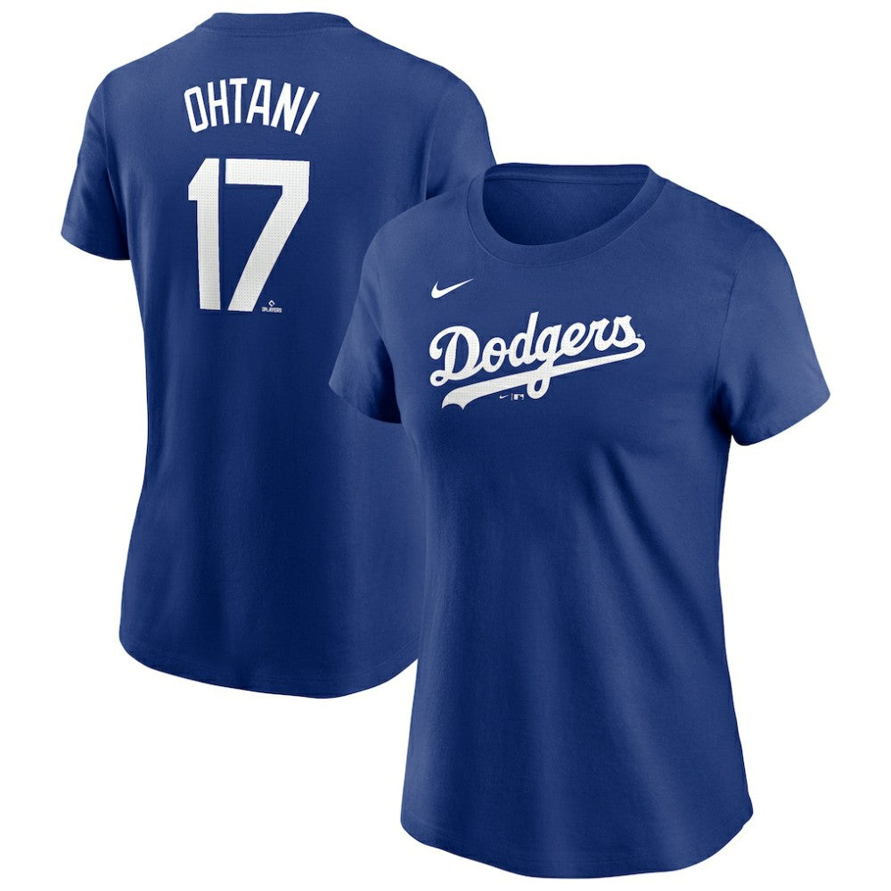 Shohei Ohtani Los Angeles Dodgers Women's Cooperstown Collection Fuse Name & Number T-Shirt Royal