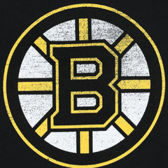 Boston Bruins Profile Women's Plus Size Distressed Printed Name & Number Long Sleeve T-Shirt - Black T-shirts