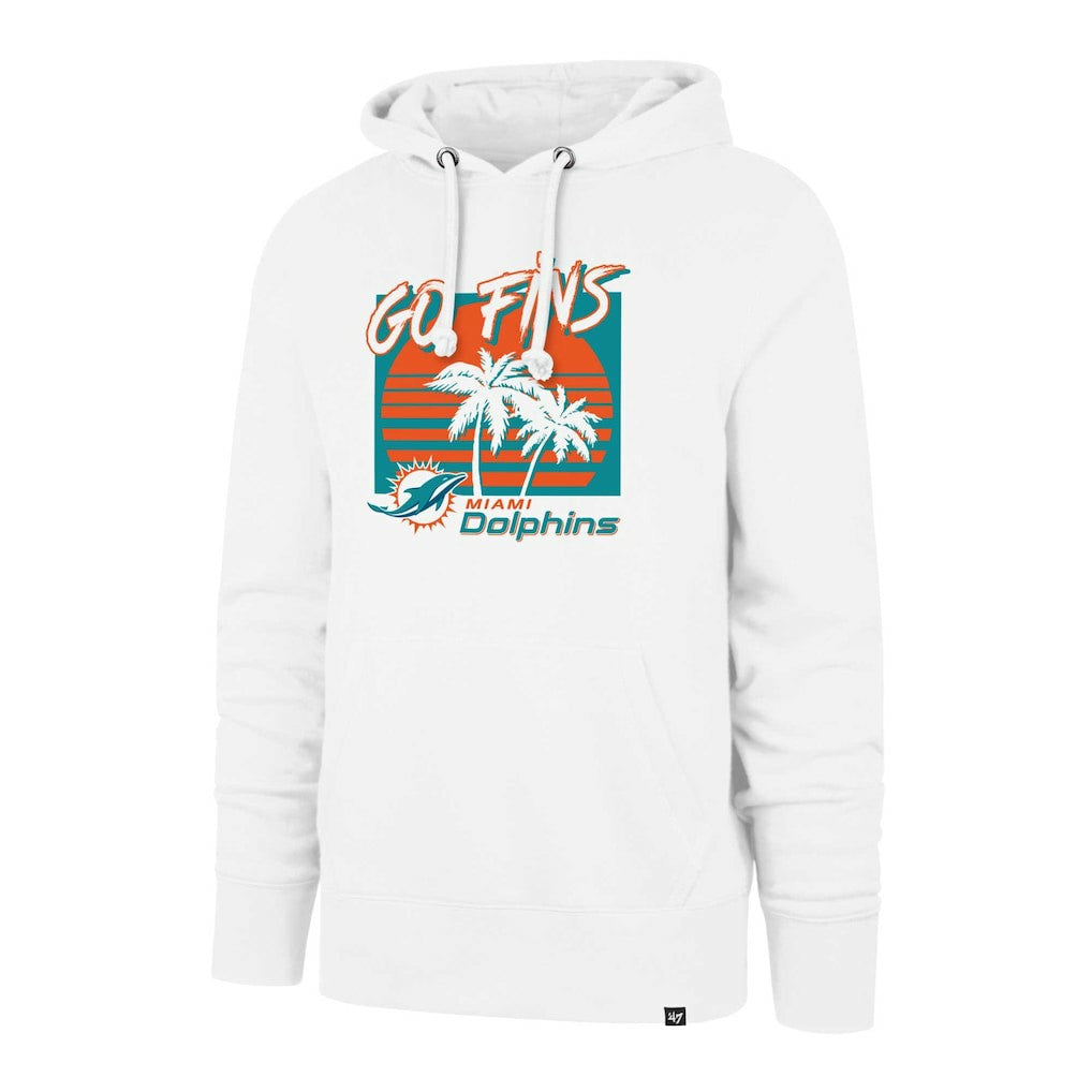 Miami Dolphins '47 Go Fins Regional Headline Pullover Hoodie - White outlet