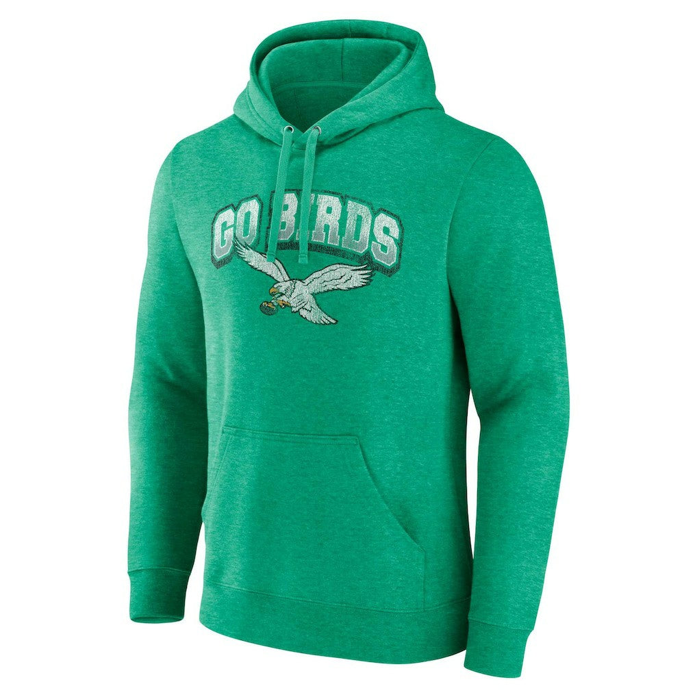 Philadelphia Eagles Gridiron Classics Go Birds Vintage Arch Pullover Hoodie - Kelly Green outlet