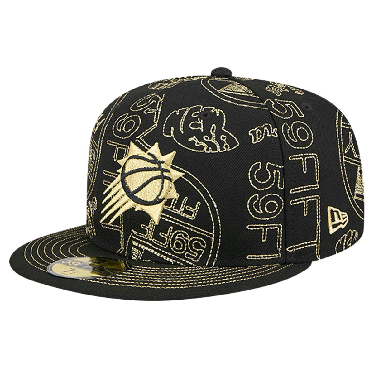 Phoenix Suns 59FIFTY Day Allover Print Stencil Fitted Hat - Black outlet