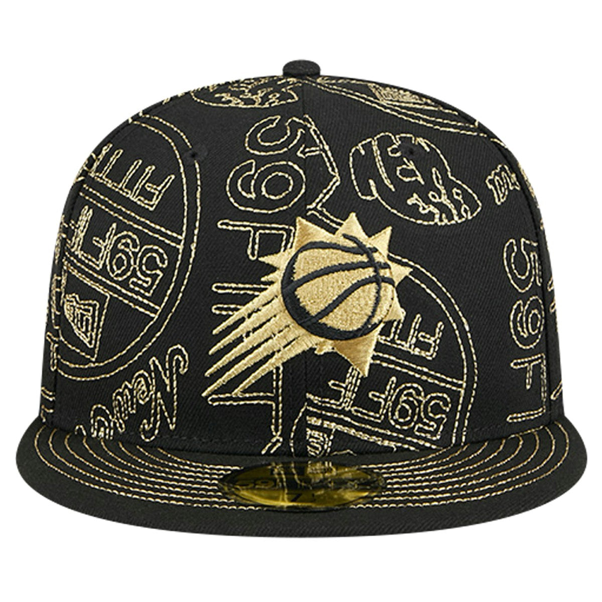 Phoenix Suns 59FIFTY Day Allover Print Stencil Fitted Hat - Black outlet