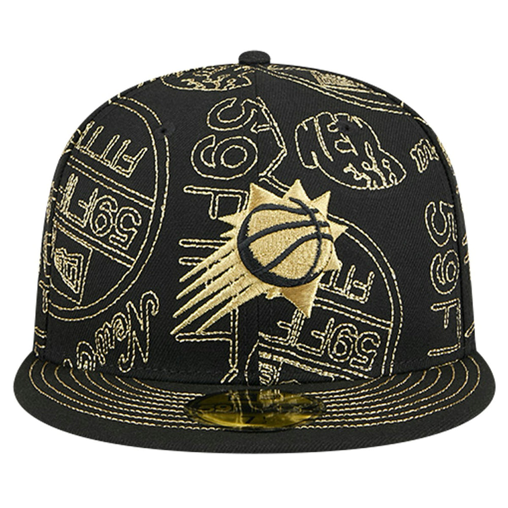Phoenix Suns 59FIFTY Day Allover Print Stencil Fitted Hat - Black outlet